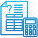 Estimate Sheet Tax Budget Icon