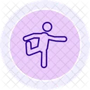 Icono De Linea De Entrenamiento De Cuerpo Completo Icono