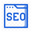 Sitio Web SEO Marketing Icono