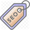 Seo Etiqueta Comercializacion Icono