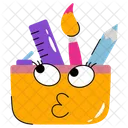 Estojo Lapis Papelaria Ícone