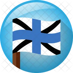Estonia Naval Jack Flag Icon