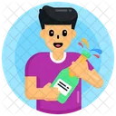 Vinho Estourando Rolha Bebida Icon