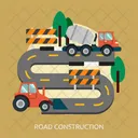 Estrada Construcao Construcao Ícone