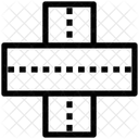 Estrada Ligado Duplo Ícone