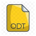 Odt Documento Arquivo Ícone
