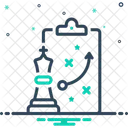Estrategia Xadrez Plano Ícone