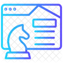 Sitio Web De Estrategia Icono