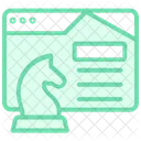 Sitio Web De Estrategia Icono