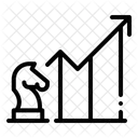 Estrategia De Crescimento Grafico De Barras Desenvolvimento De Estrategia Ícone
