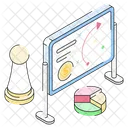 Estrategia De Ventas Tacticas Esquema Icono