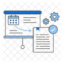 Estrategia Del Proyecto Planificacion Del Proyecto Hoja De Ruta Estrategica Icono