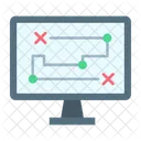 Estrategia Estrategia De Marketing Planejamento De Negocios Ícone