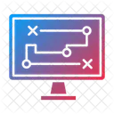 Estrategia Estrategia De Marketing Planejamento De Negocios Ícone