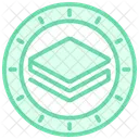 Icone De Linha Duotone Crypto Crowdfunding Icon