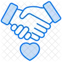 Estrechar la mano  Icono