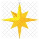 Estrela Ouro Decoracao Icon