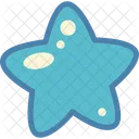 Azul Estrela Forma Icon