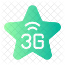 3 G Estrela Favorito Ícone