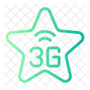 3 G Estrela Favorito Ícone