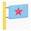 Bandeira estrela  Ícone