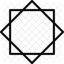 Estrela Estrela De Oito Pontas Geometria Sagrada Ícone