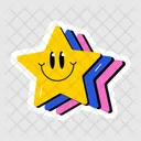 Emoji De Estrela Estrela Sorridente Estrela Decorativa Ícone