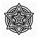 Estrela Geometrica Maconica Maconaria Ícone