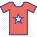 Estrela Em Camiseta Roupas Camisa De Meia Manga Ícone