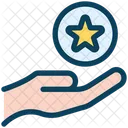 Estrela na mão  Icon