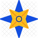 Estrela Nautica Estrela Guia Marcador Celestial Ícone