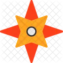 Estrela Nautica Estrela Guia Marcador Celestial Ícone