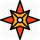 Estrela Nautica Estrela Guia Marcador Celestial Ícone