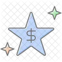 Icone De Cor Linear De Estrelas Bonus Icon