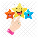 Estrelas De Atuacao Estrelas De Emoji Estrelas De Classificacao Ícone