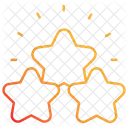 Estrelas Douradas Usuario Anuncio Ícone
