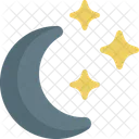 Estrelas Da Lua Meia Lua Noite Icon