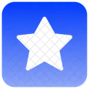 Estrella Rectangular Icono