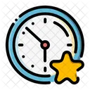 Estrella Tiempo Reloj Icon