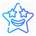 Estrella Emoticonos Ojos Icon