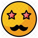 Estrella Emoji Cara Icono