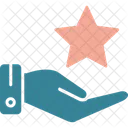 Estrella Mano Brillo Icon