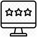 Estrella de calificación en línea  Icono
