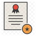Estrella Favorito Certificado Icono