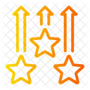 Estrellas Levantarse Aumentar Icono