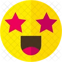 Estrellas Emoticon Emoji Icono