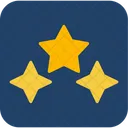 Estrellas Premiado Tres Icono