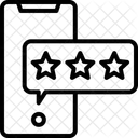 Estrellas de calificación en línea  Icono