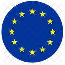 Euro Bandera Estrellas Icono