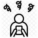 Estresse Vicio Em Smartphones Ansiedade Ícone